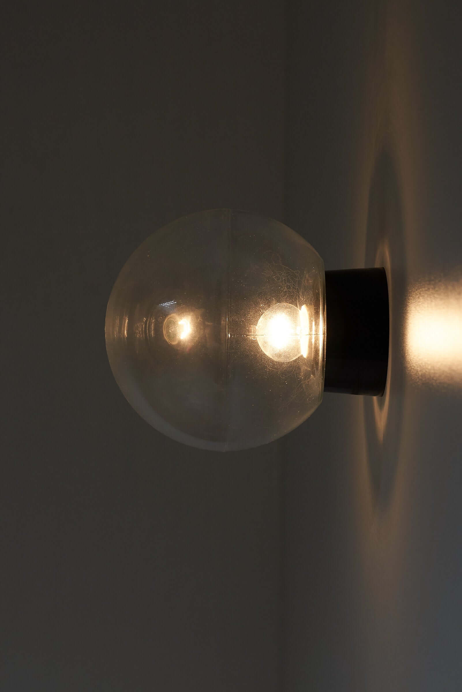 Spherical Fixure Clear Sphere Wall or Ceiling Fixture - Versatile Lighting