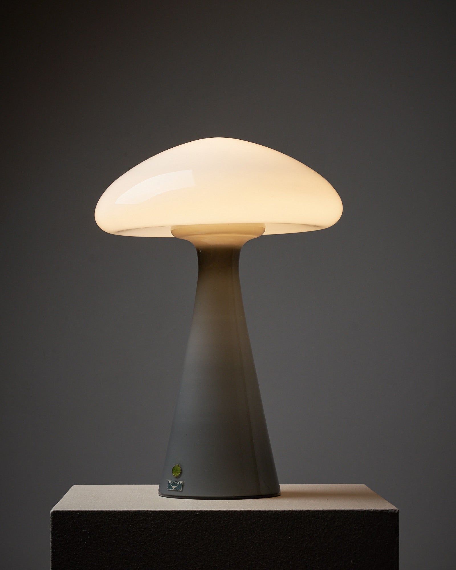 Mushroom Murano Glass table lamp by the bran Vistosi from Italy