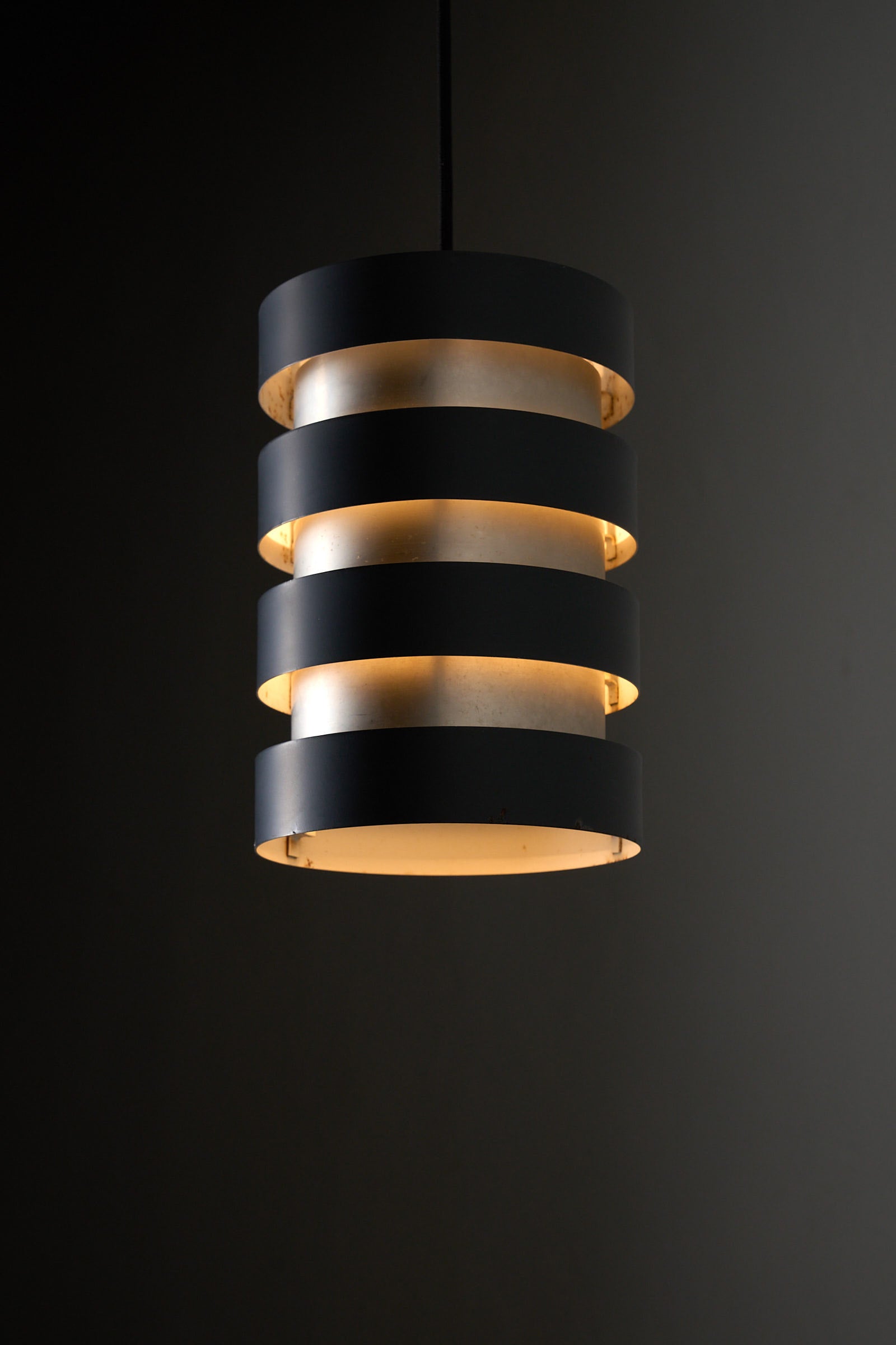 Fog & Mørup “Eiffel” Pendant by Jo Hammerborg, Denmark, 1960s featuring a striking design with light play.