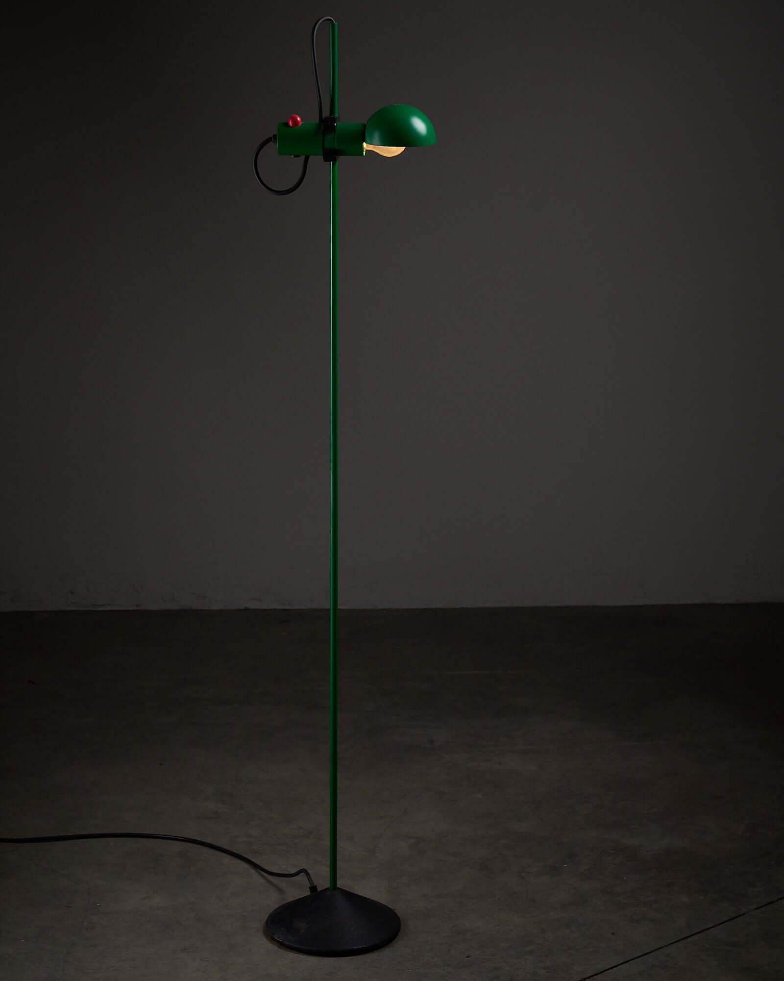 Green Floor Lamp By Raul Barbieri & Giorgio Marianelli, elegant design in green, ideal for stylish interiors.