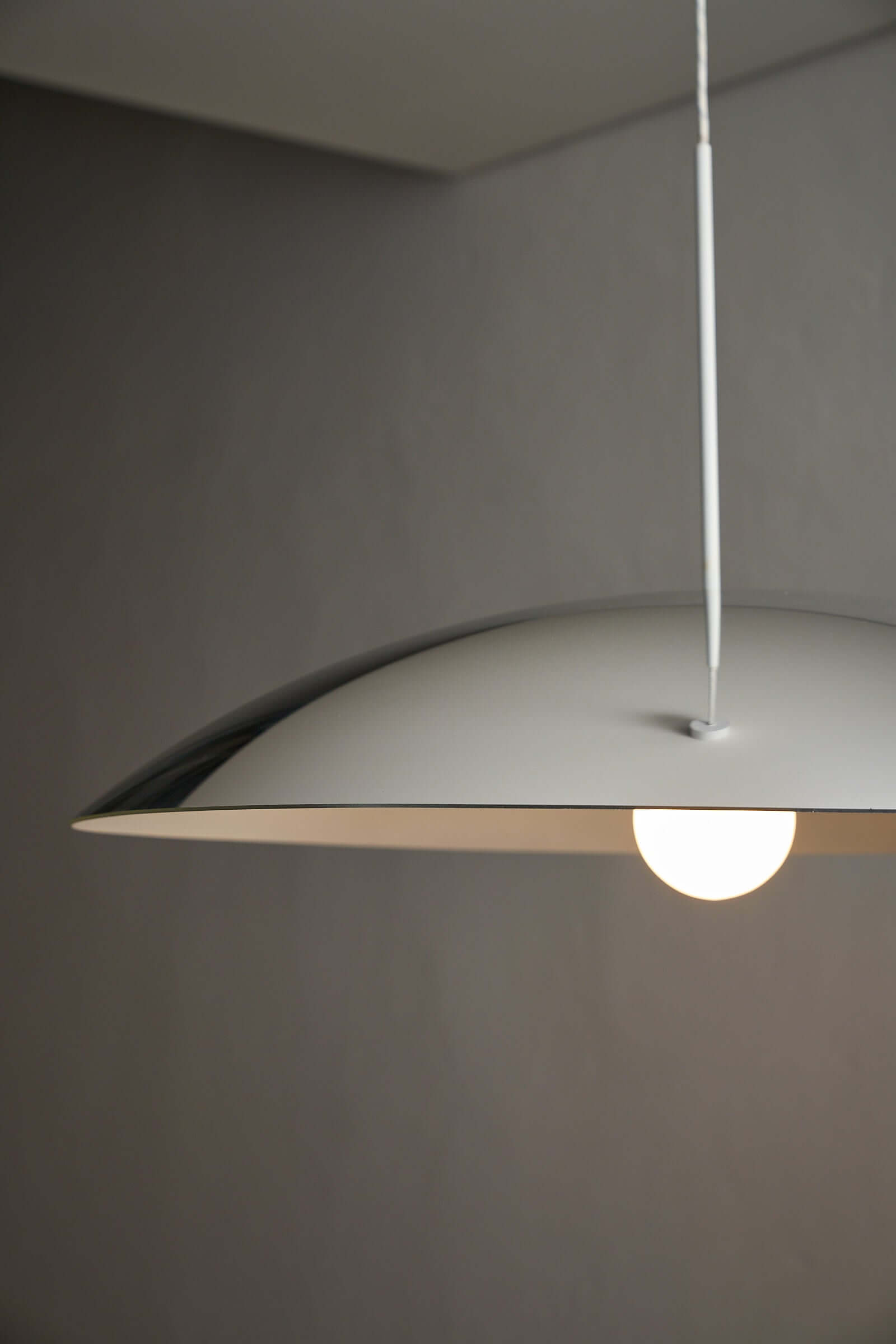 81cm Fog & Mørup Mirrored Ceiling Lamp featuring a sleek chrome dome and diffused light.