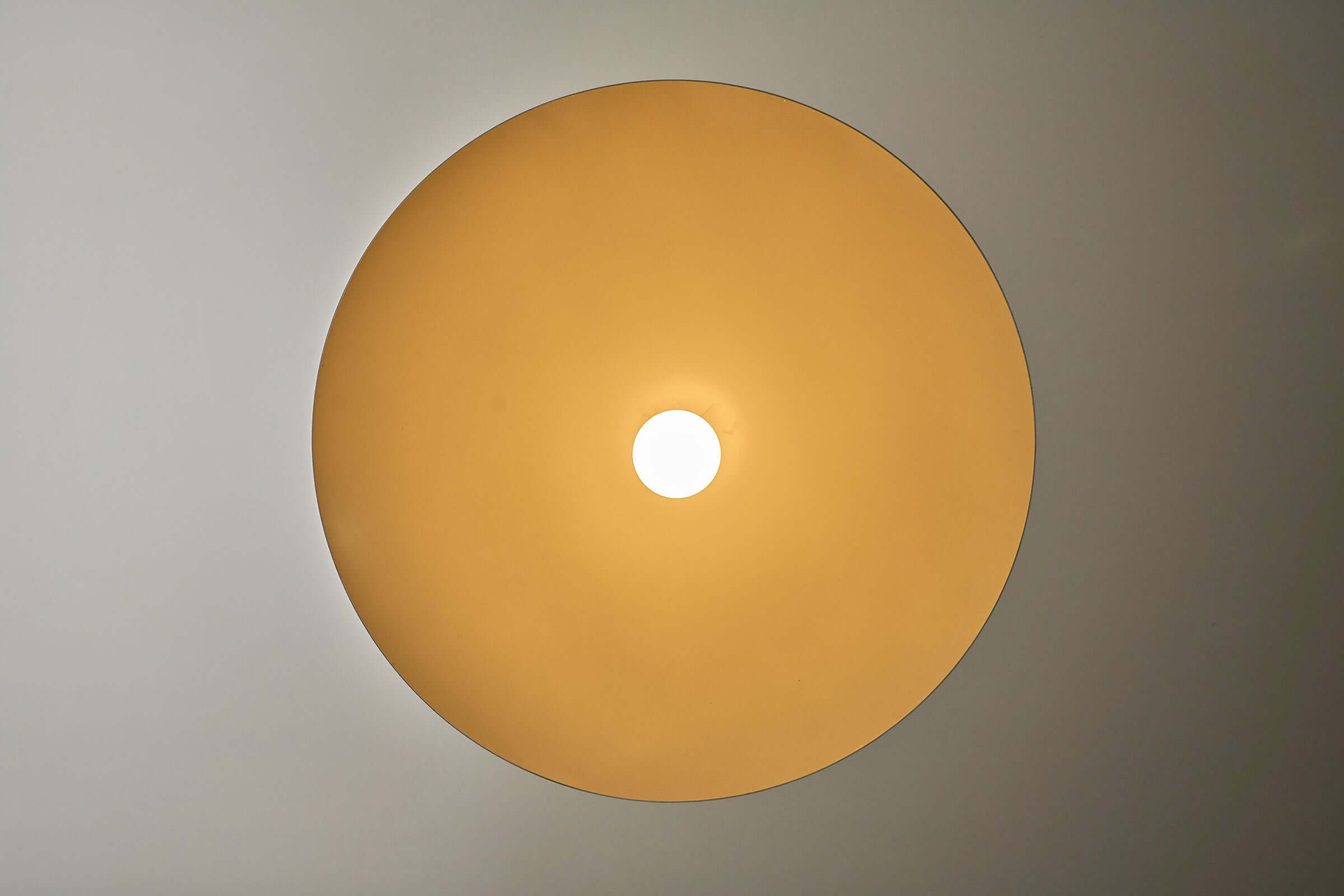 81cm Fog & Mørup Mirrored Ceiling Lamp with dome shade, illuminated from the center for diffused lighting.