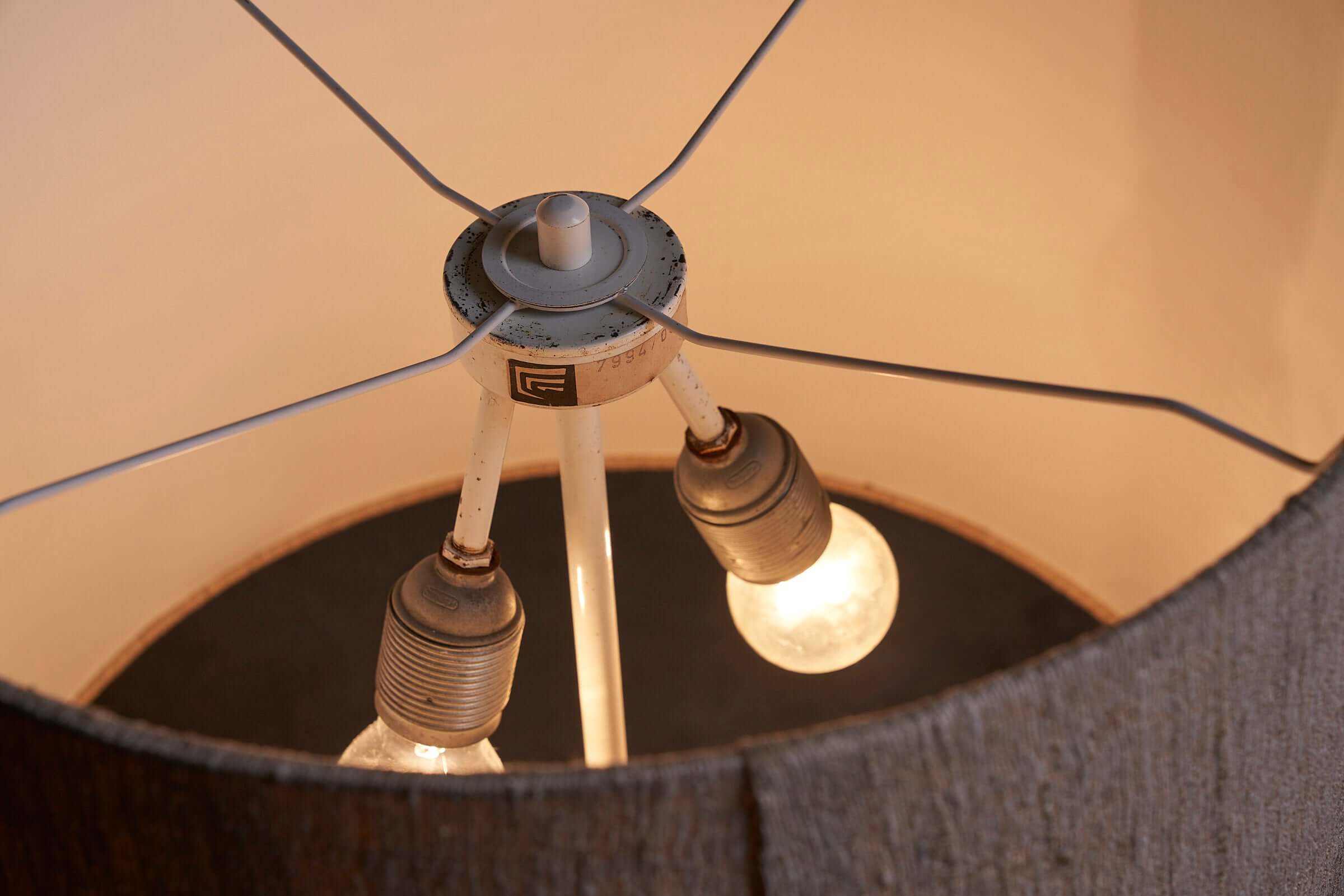 Brass Triangular Prism Table Lamp - 1977 Cosack Design